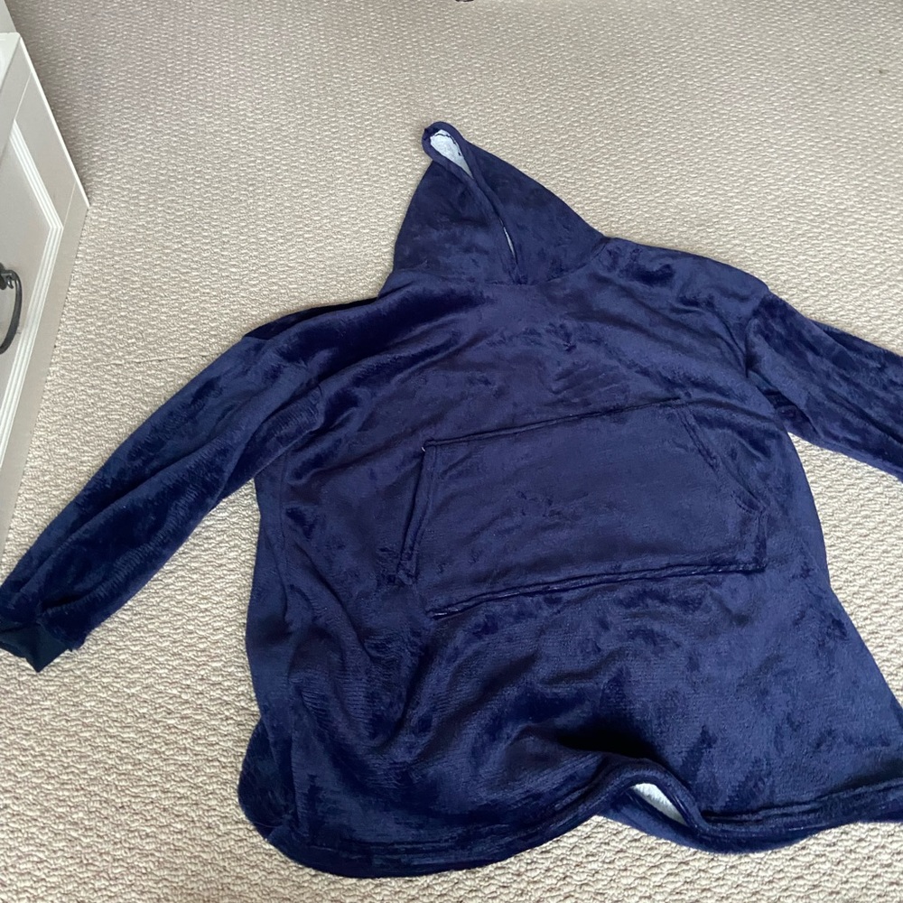 blue blanket hoodie